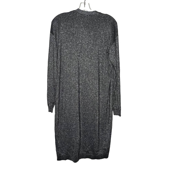 Ann Taylor Metallic Knit Open Front Cardigan Sweater Duster - Picture 7 of 12